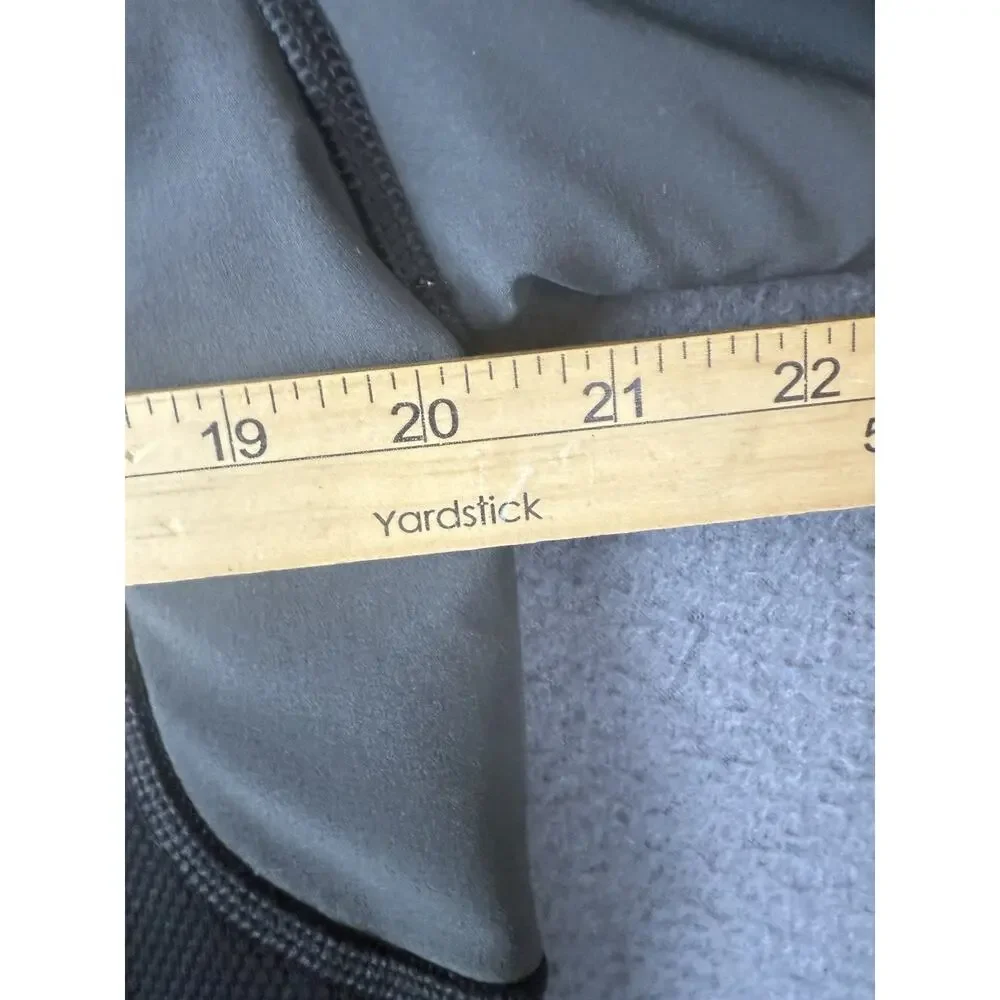 The North Face Jacket Mens Medium Black Gray TKA Stealth Fleece Full Zip Stretch